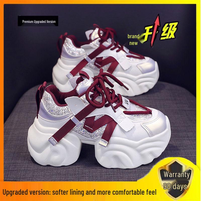 Stylish Women's Dad Shoes: Popular, Thick-Soled, Versatile, Height-Boosting, Casual Sneakers