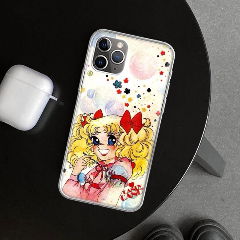 Anime Candy Phone Case Cover for iPhone 11 12 13 Mini 14 15 Plus 16 Pro Max 17 Air 7 8 + SE Art Customized Fundas 11 12 13 Mini