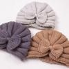 New Autumn/Winter Baby Bow Knitted Wool Hat - European and American Style