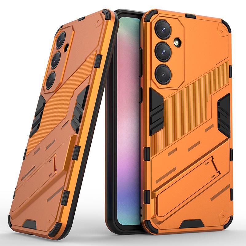 Pro Samsung Galaxy A15 A24 A25 A35 A55 5G Globální nárazuvzdorné brnění Pouzdro na telefon s ochranou proti pádům Zadní kryt Coque s stojánkem