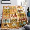 1Pc Animal Collage Print Flannel Blanket, High quality Comfortable for All Seasons, Home Decor, Warmth and Comfort, Perfect for Christmas Gifts 32