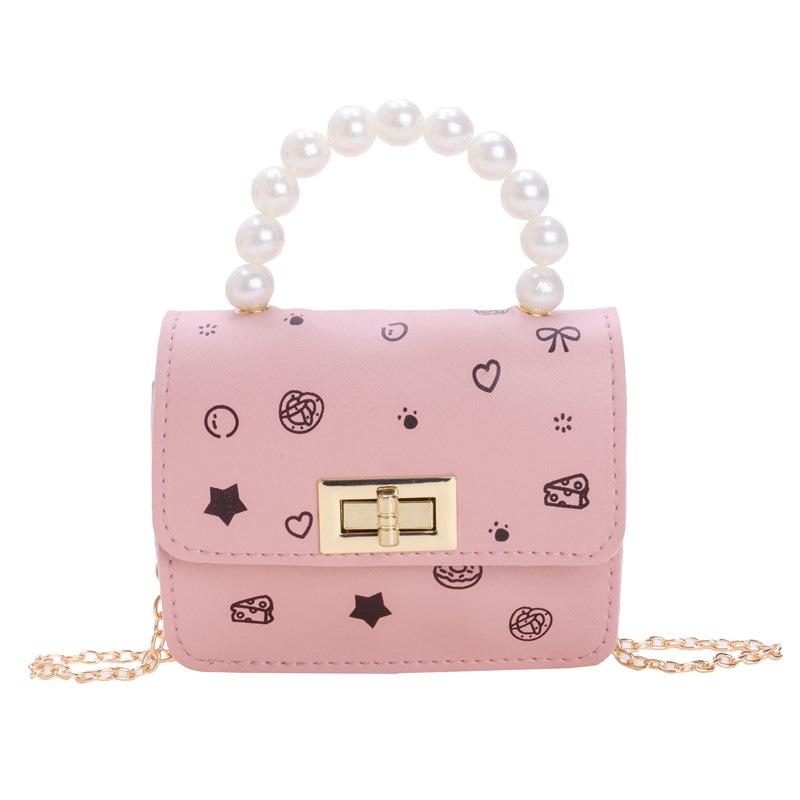 Children's Cute Cartoon Girl Mini Handbag & Coin Purse - Crossbody Chain Bag