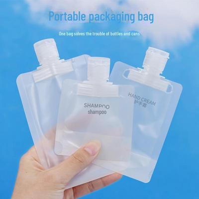 Thick Portable Travel Bag for Cosmetics, Lotion, Shampoo, Shower Gel, and Water Bottle with Suction Nozzle