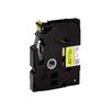 Étiquettes Autocollantes - BROTHER - TZS631 - Noir Sur Jaune - Rouleau 1,2 Cm X 8 M - P-Touch Compatible
