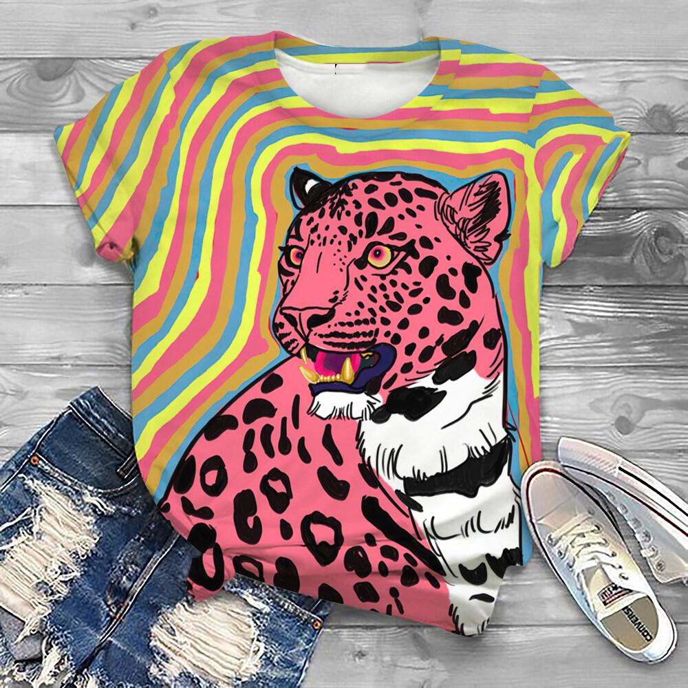 Summer Animal Whale 3D Print T-shirts Women Streetwear Casual Fashion Y2k Short Sleeve T Shirt O-neck Tees Tops Clothing