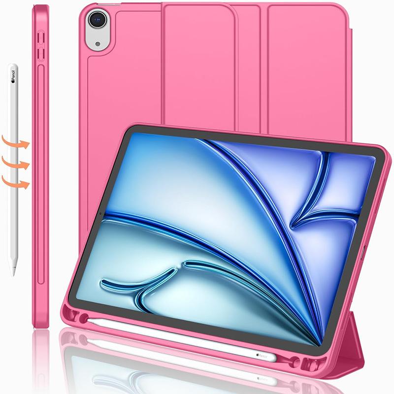 iPad Air 11-inch 4/5 Tri-Fold Protective Case with Pencil Slot TPU Soft Case Model Xst-010