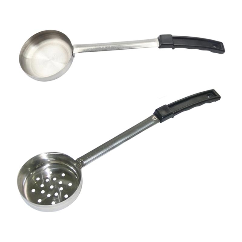 Pack of 2 Multipurpose Sauce and Soup Spoons with Rubber Handle Produced for Easy Handling and Cleaning Applications