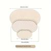 Set of 3 Wooden Crochet Basket Bottom, Oval, Wooden Bag Bottom, Suitable for DIY Weaving, Crochet Crafts and Home Decor Supplies