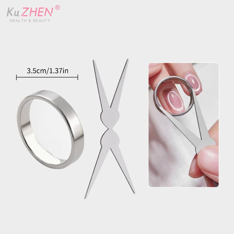 Nagelkunst Katzenauge Magnetwerkzeug Hohlringförmige Glasperle Katzenauge Magnetischer Nagelkunst-Effekt Magnetischer Gel-Nagellack Maniküre-Werkzeuge