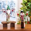 Holiday Wine Bottle Glass Holder Kitchen Storage Rack Christmas Bar Home Decor