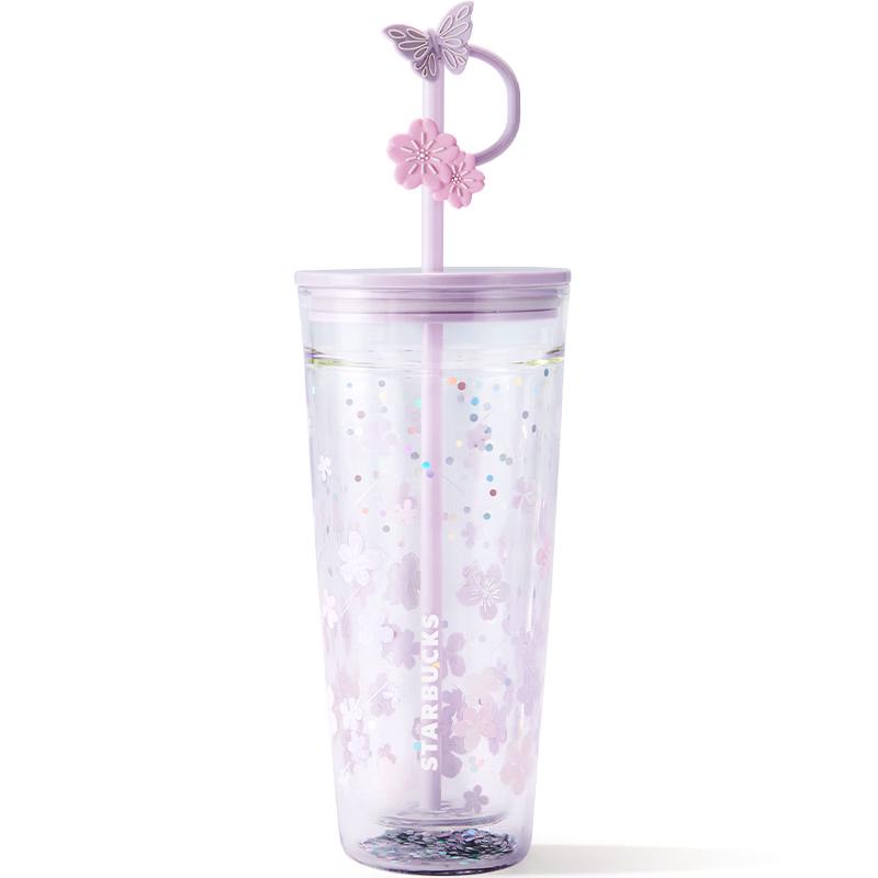 Starbucks Cherry Blossom Glass Straw Tumbler