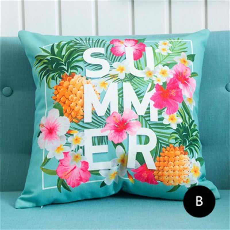 Tropical Plant Pineapple Flamingo Pillowcase Nordic Simple Style Sofa Cushion Pillowcase
