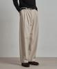WORK ON BODY OFF Arco Semi-Wide Curved Twill Pants [Beige]
