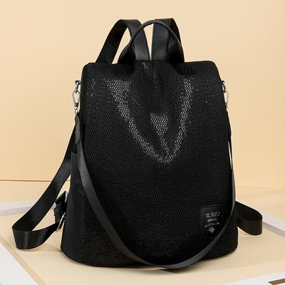 Commuter Anti-theft Backpack Women's New Fashion Flow Oxford Cloth Backpack Lightweight Waterproof Large-capacity Backpack