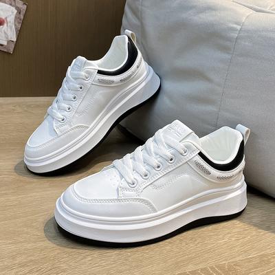 Little White Shoes Women'S New Autumn Hot Thick-Soled Women'S Shoes Ins Super Hot Korean Version Of Versatile Casual Sports Board Shoes