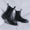 Stivali Martin da Uomo Stivali da Uomo Moda Versatile Britannico Stivali da Uomo Autunno e Inverno Peluche Ispessito Lavorazione Scarpe Alte in Pelle