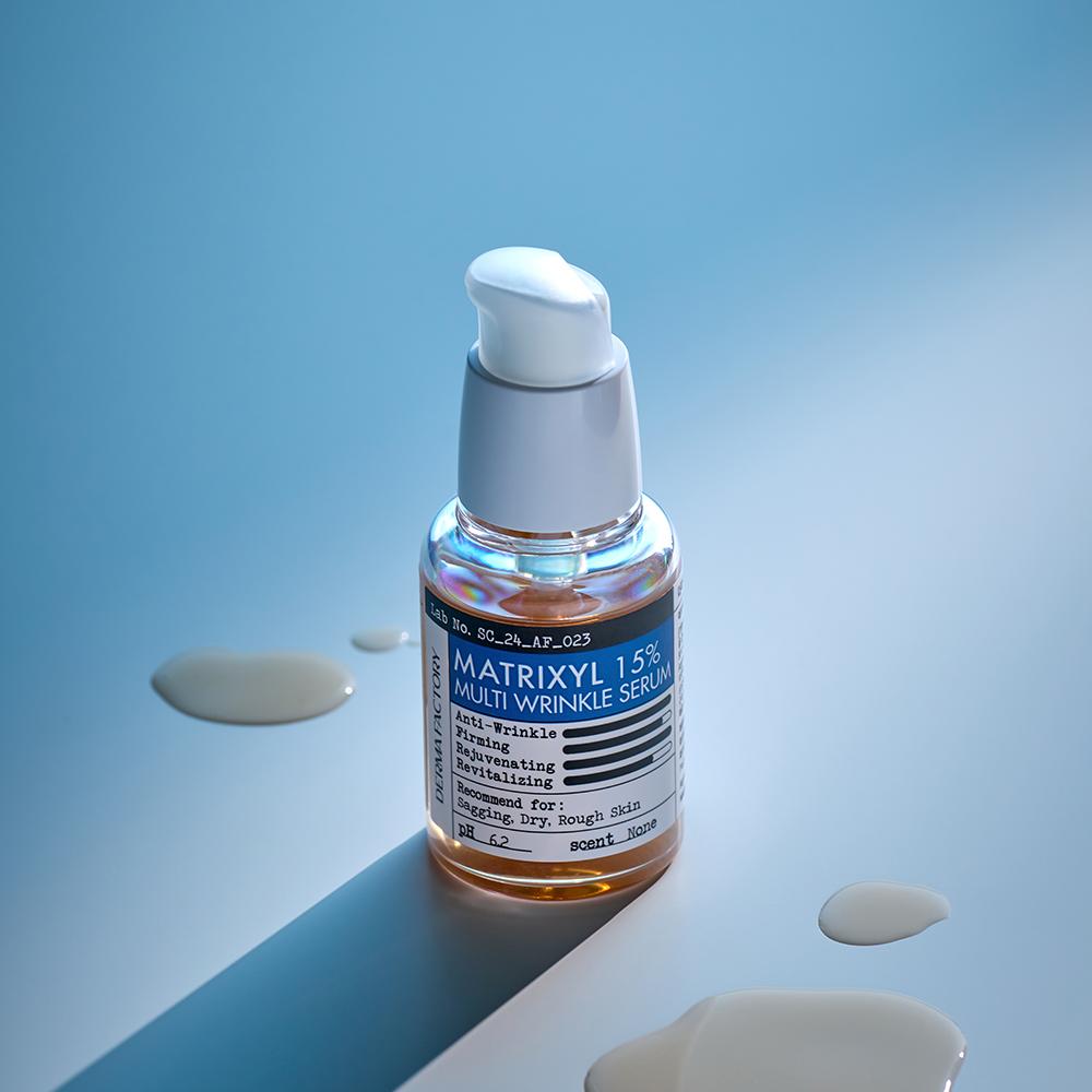 Derma Factory Matrixyl 15% Multi Wrinkle Serum – Triple Peptide Complex, Lifting & Wrinkle Care, Korean
