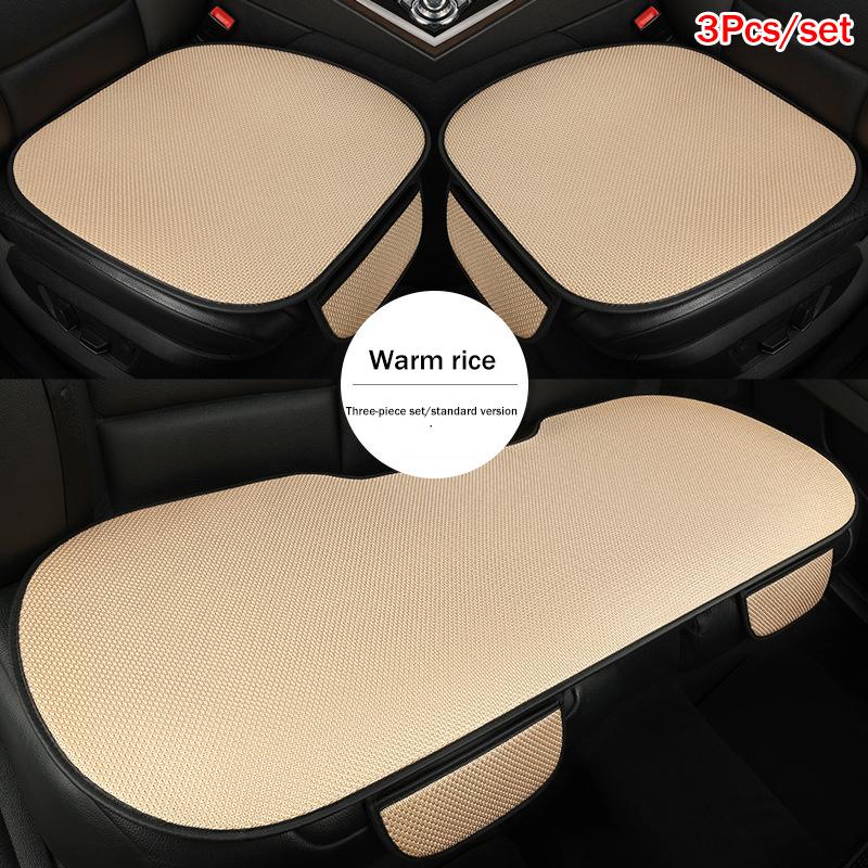 Universal Car Seat Covers for Summer Breathable Front Rear Seat Cushions Comfortable Interior for Most 5 Seat Cars
