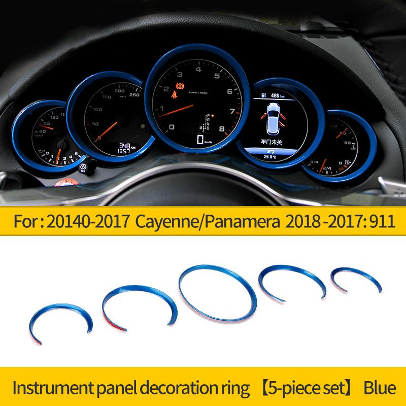 Car Dashboard Decorative Ring For Porsche Macan 911 718 Paramera Cayenne Instrument Panel Modification Ring Accessories