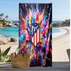 Atletico Madrid Printed Beach Towel Quick Dry Soft TowelPortable Large Rectangular Beach Blanket for Travel Swimming Pool