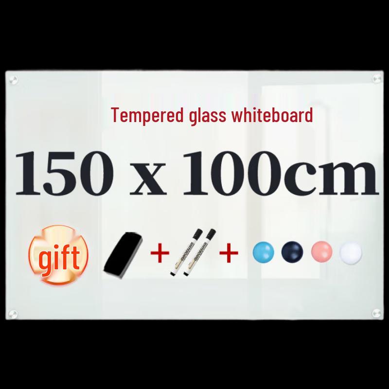 Deli Magnetic Tempered Glass Wall Whiteboard