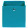 VidaXL Storage Boxes 4 Pcs Non-woven Fabric 28x28x28 Cm Azure Blue