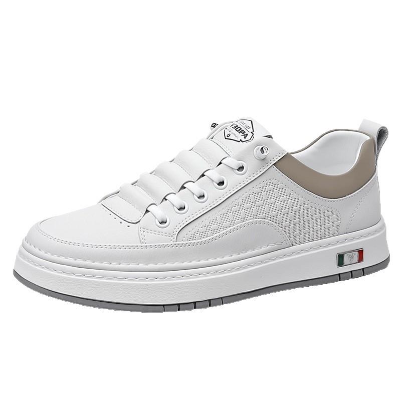 Little White Shoes New Men's Business Casual Leather Shoes Handmade Online Cowhide Youth Hundred Shoes