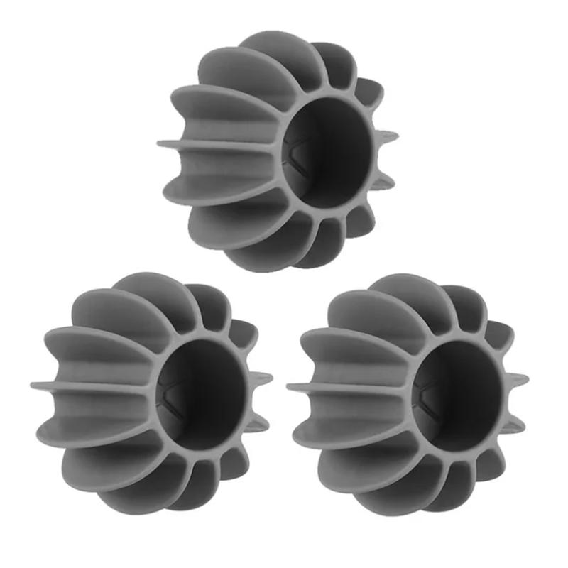 

Силиконовые шарики для стирки, многоразовые чистящие средства для удаления пятен с одежды, предотвращение узлов, многоразовые чистящие средства 3PCS серый