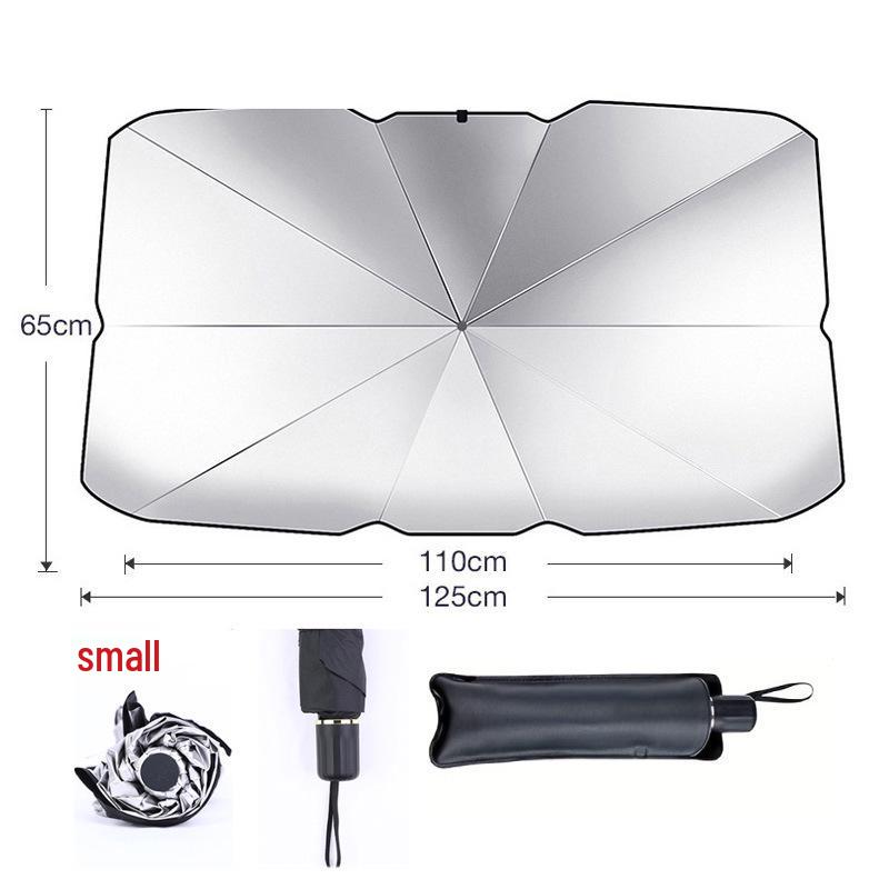 

Портативний автомобільний сонцезахисний екран у стилі парасольки для лобового скла, захист від спеки та сонця