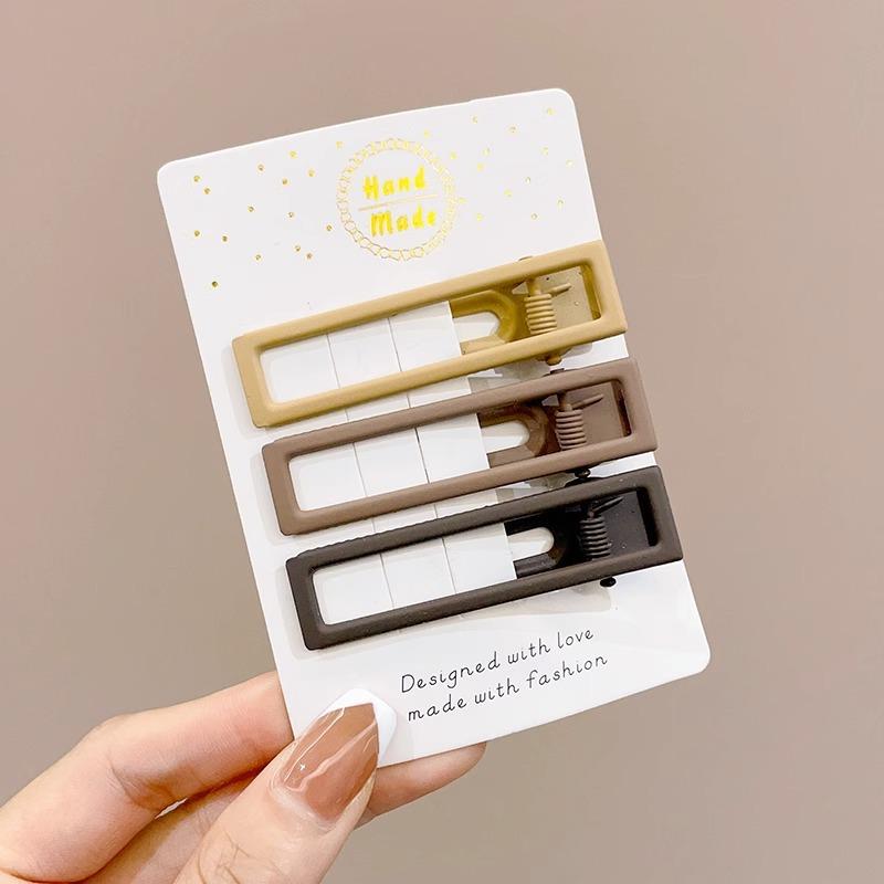 Milk Curry Color Bangs Clip Star Hairpin Press Style Women's New Hair Accessories Headdress Broken Hair Clip Side Clip