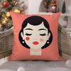 Quirky Wonderful fun fashion patterns Pillow Case Comfort Sofa Bed Silky elegant Invisible zipper Decorative cushion cover