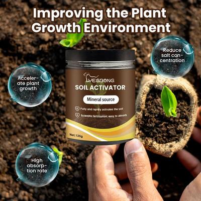 Plant Fertilizer Soil Activator Organic Nutrient For Seed Germination Root Growth Gardening Essential For Indoor Outdoor Plants