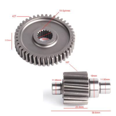 Glixal GY6 49cc 50cc 80cc Chinese Scooter High Performance Racing Final Drive Gear Set 139QMB 139QMA 147QMD Moped ATV Go Kart