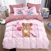 Exquisite T-Tom Cat and Anime Mouse Bedding Set,duvet Cover and Pillowcase,home Bedroom Decoration,gift for Boys and Girls