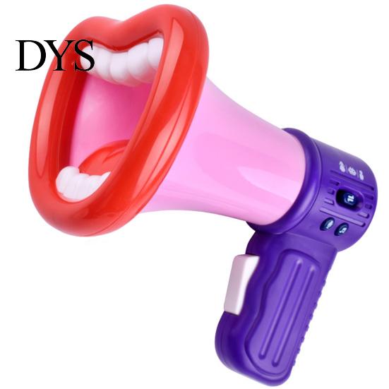 Funny Big Mouth Megaphone Recording Voice Changer Kids Mic Toy Party Favors