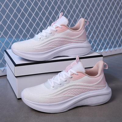 Sneakers Damen Sommer Neu Mesh Atmungsaktiv und Leicht Laufschuhe Paar Weiche Sohle Rutschfest und Abriebfest Wanderschuhe