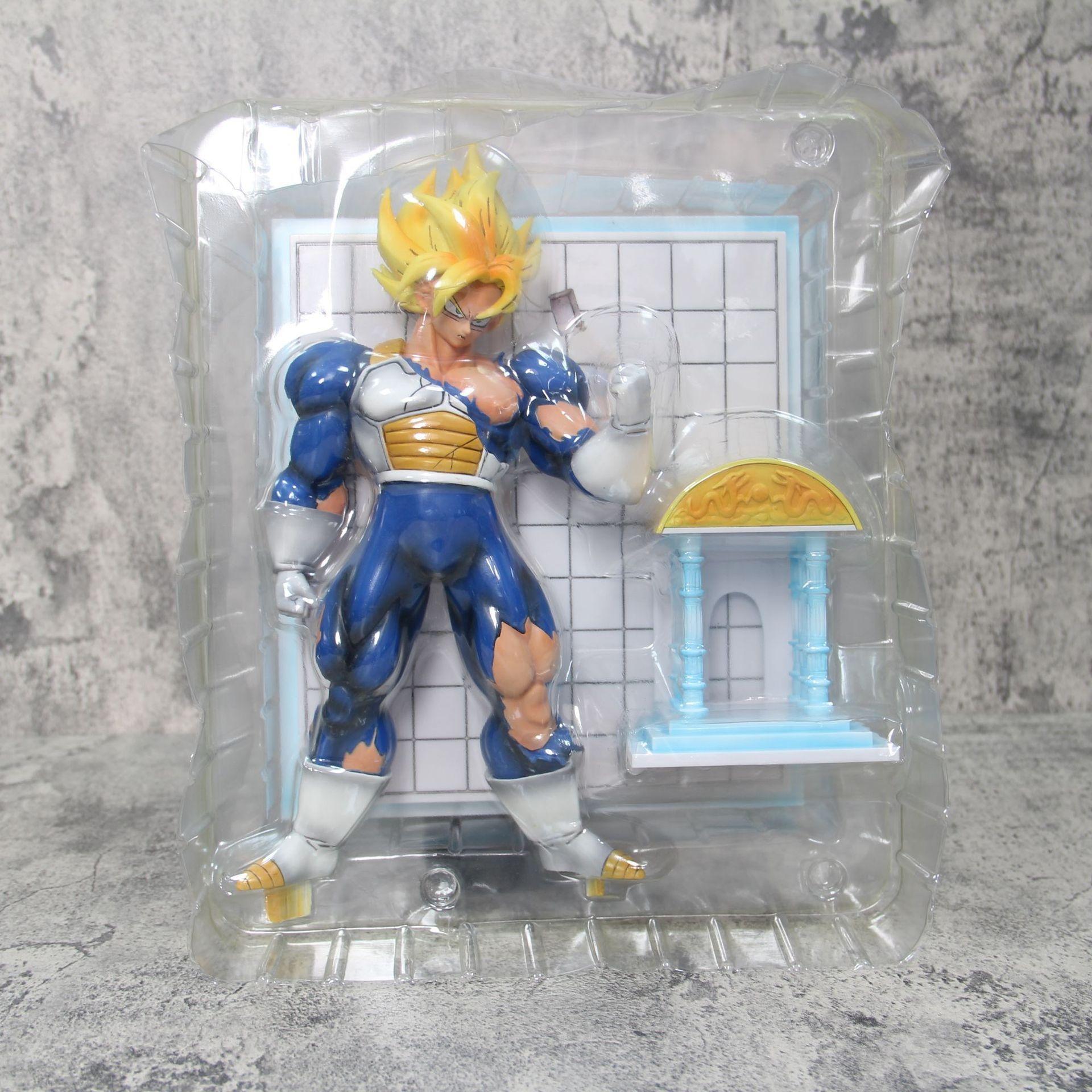 

Dragon Ball Z Goku Super Saiyan Figure - Hyperbolic Time Chamber Room Of Spirit And Time Anime Statue Model Toy Boys Gifts 33cm