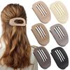 Matte Hair Clips for Women and Girls - Rectangle and Double Row Small Claw Clips for Thin/Medium Fine Hair - Nonslip Jaw Clips