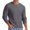 Round Neck Men's Pullover Fall And Winter Long Sleeve V-neck  Thickened Knit Base Sweater