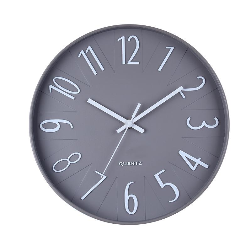 

12-дюймовые Универсальные Простые и Легкие Роскошные Часы Домашние Электронные Бесшумные Настенные Часы с Чётким Шрифтом и Точным Временем Хода Кварцевые Часы