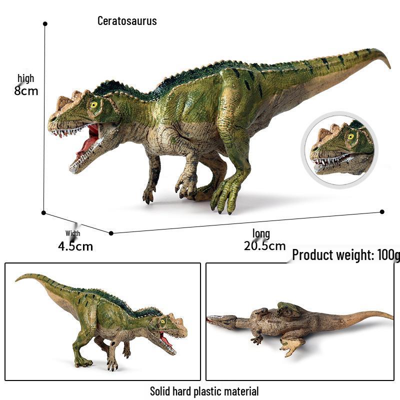 Jurassic Dinosaur Simulation Model: Stegosaurus, Mosasaurus, Pterodactyl, Triceratops, T. Rex, Allosaurus.