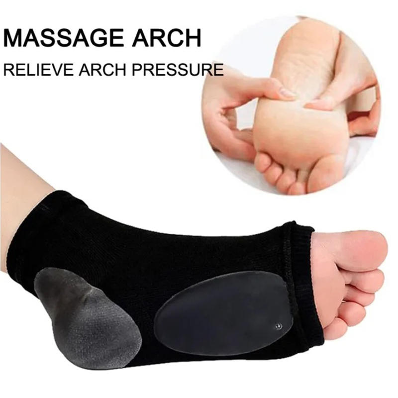 Arch Gel Socks For Men And Women's Arch Orthopedic Foot Pad Gel Crack Proof Abrasion Resistant Heel Socks Arch Support