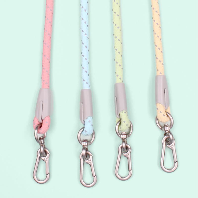 150cm Dog Leash Skin-friendly Nylon Macaron Color Pet Leash Japanese Small & Medium-sized Dog Corgi Teddy Pet Dog Leash Training