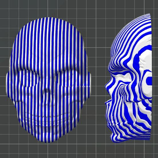 Yousheng 3D Printed Skull Ornament Flexible Skull Decoration Pass Through Skull Fidget Toy for Cyberpunk Gothic Themes Lovers