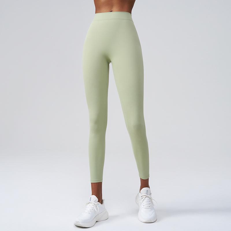 Huaton Butt-Lifting Yoga Pants - No Lines, No Roll, V-Waist Slimming Design for Running & Fitness