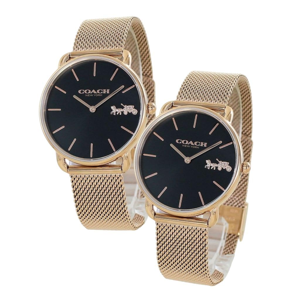 

Парний годинник Elliot того ж розміру Парний годинник унісекс Тонкий тонкий браслет із нержавіючої сталі Рожеве золото 1450438414504384 [Coach] Чоловічі Жіночі [Елемент]