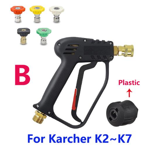 Pistola de lavagem de alta pressão para lavagem de carros WaterGun para mangueira de limpeza de carros Conector para Parkside Karcher Nilfisk Bicos de conexão rápida