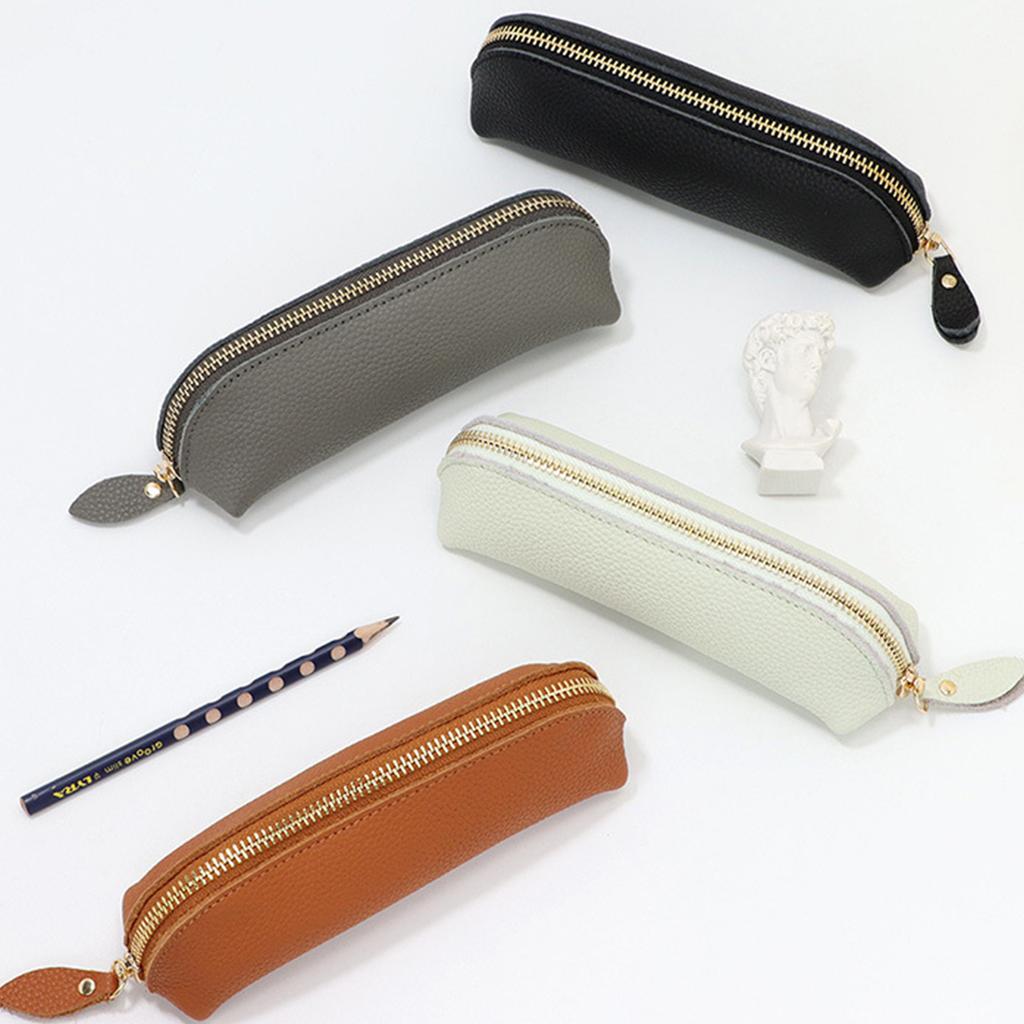Cosmetic Zipper Pouches Pencil Case Pencil Pouch Pencil Bag Leather Pen Case