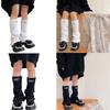Fashion Knit Leg Warmers for Little Girls Knee High Socks for Dress Toddler Winter Slouchy Socks Thicken Warm Leggings