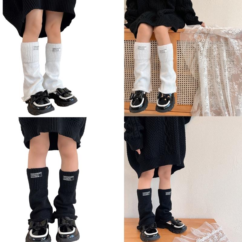 Fashion Knit Leg Warmers for Little Girls Knee High Socks for Dress Toddler Winter Slouchy Socks Thicken Warm Leggings